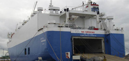 Перевозка грузов на Ro-Ro судне из США